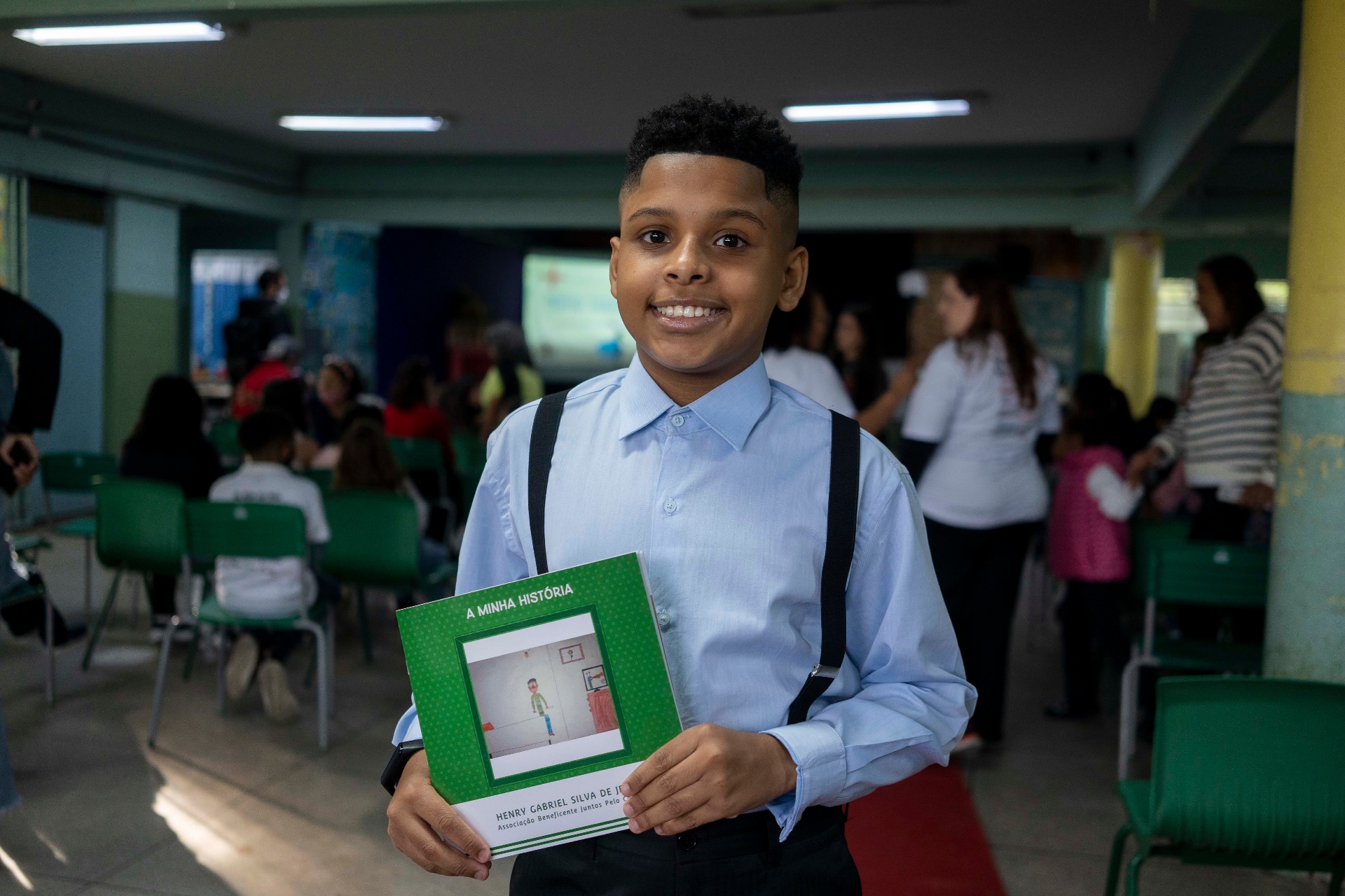 Henry, ex-escritor mirim do Juntos pelo Capão, hoje aprovado na ETEC